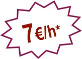 7€/h*